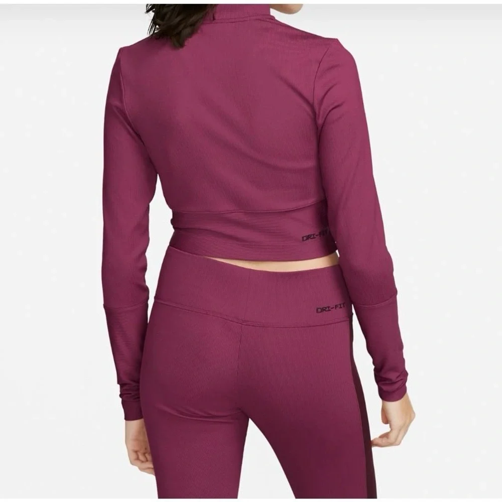 Nike Pink and Burgundy Half-Zip Top - Picture 10 of 11